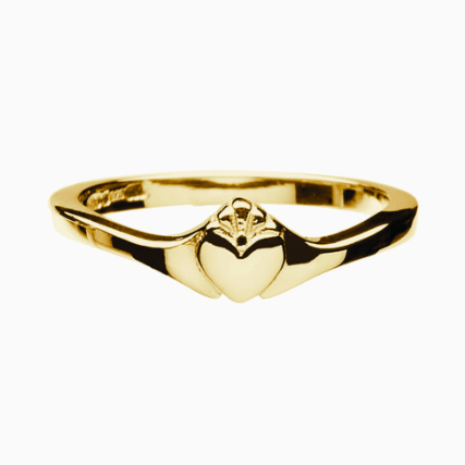 14k Gold Vermeil Claddagh Ring