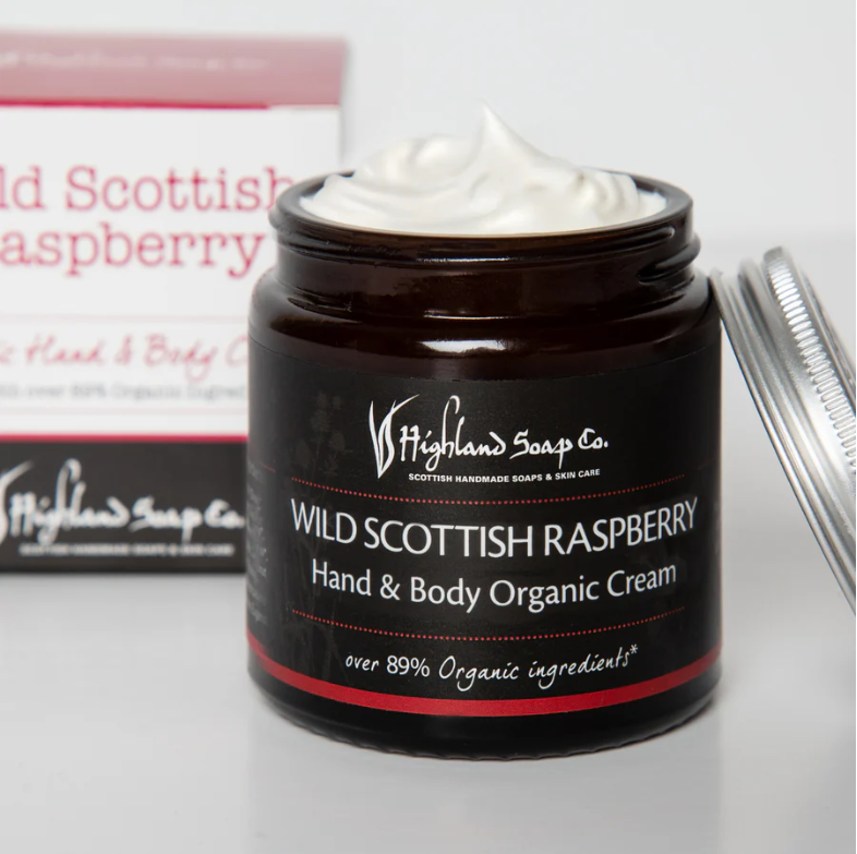 Highland Soap Co. Wild Scottish Raspberry Organic Hand & Body Cream