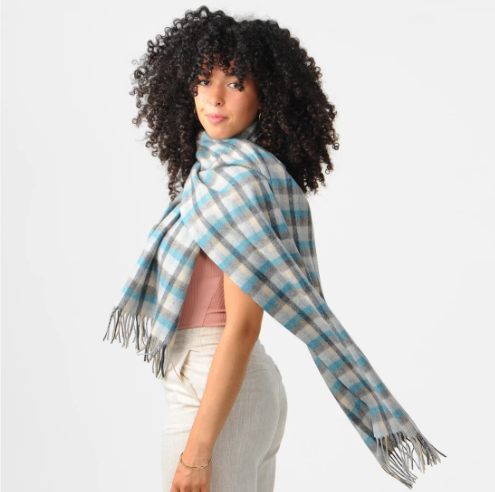 Tartan 100% Lambswool Large Scarf