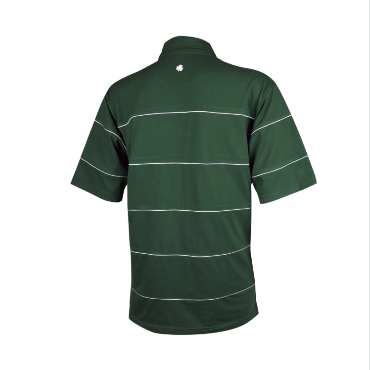The Irish Collection Green Piping Polo Shirt