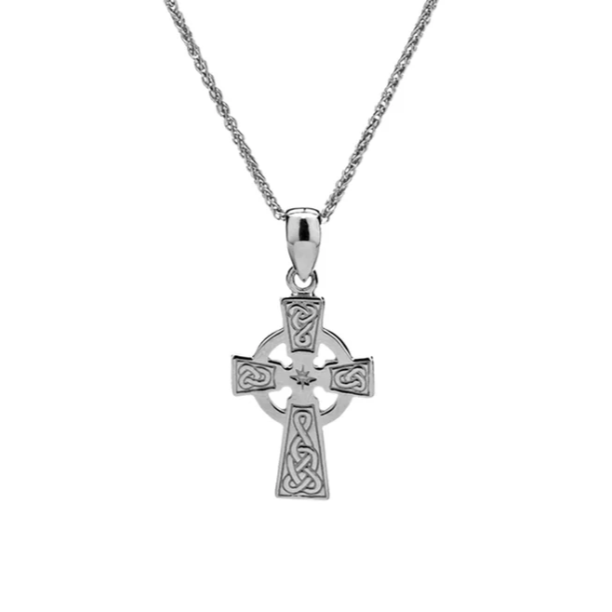 S/sil Celtic Cross Small Pendant