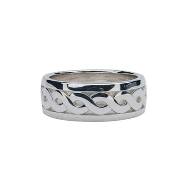 Sterling Silver Extra Wide Celtic Weave Ring