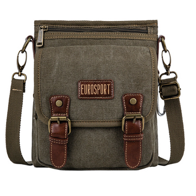 Canvas Bag with Front Flap/Zipper