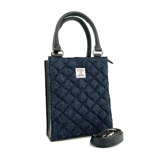 Harris Tweed® Quilted Mini Tote Bag – Classic Scottish Wool Handbag