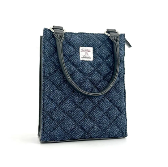 Harris Tweed® Quilted Mini Tote Bag – Classic Scottish Wool Handbag