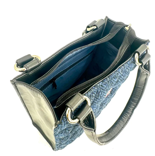 Harris Tweed® Quilted Mini Tote Bag – Classic Scottish Wool Handbag