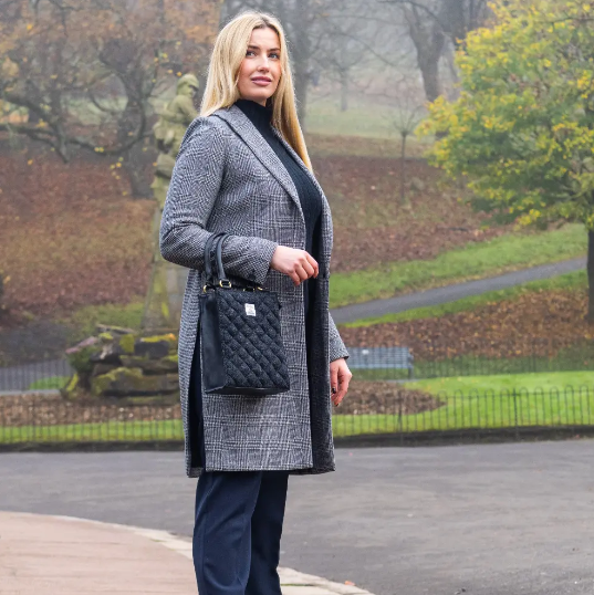 Harris Tweed® Quilted Mini Tote Bag – Classic Scottish Wool Handbag