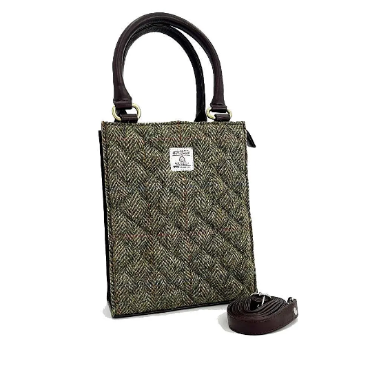 Harris Tweed® Quilted Mini Tote Bag – Classic Scottish Wool Handbag