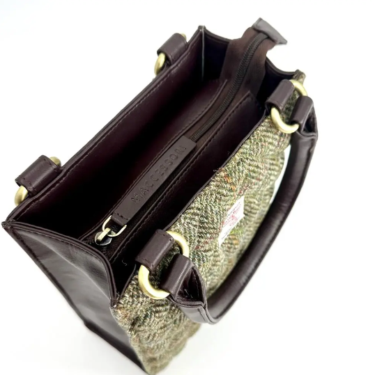 Harris Tweed® Quilted Mini Tote Bag – Classic Scottish Wool Handbag