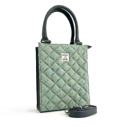 Harris Tweed® Quilted Mini Tote Bag – Classic Scottish Wool Handbag