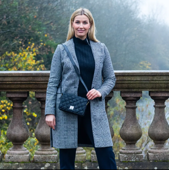 Harris Tweed® Quilted Shoulder Bag – Timeless Scottish Wool Handbag