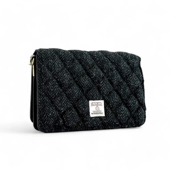 Harris Tweed® Quilted Shoulder Bag – Timeless Scottish Wool Handbag