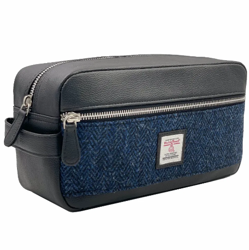 Harris Tweed® Men’s Wash Bag – Scottish Travel Toiletry Bag