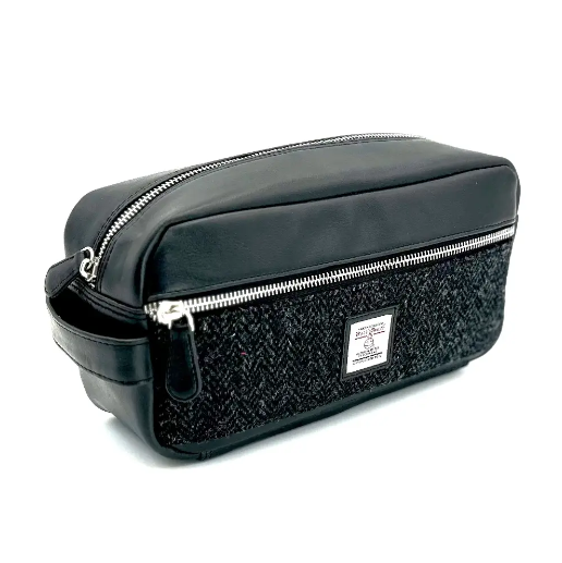 Harris Tweed® Men’s Wash Bag – Scottish Travel Toiletry Bag