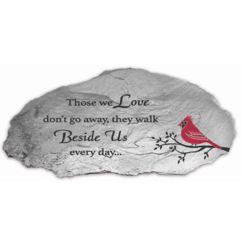 Cast Metal Memorial Garden Stones - Pewter Finish