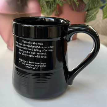Man of Wisdom Stoneware Pottery Mug - 20 oz