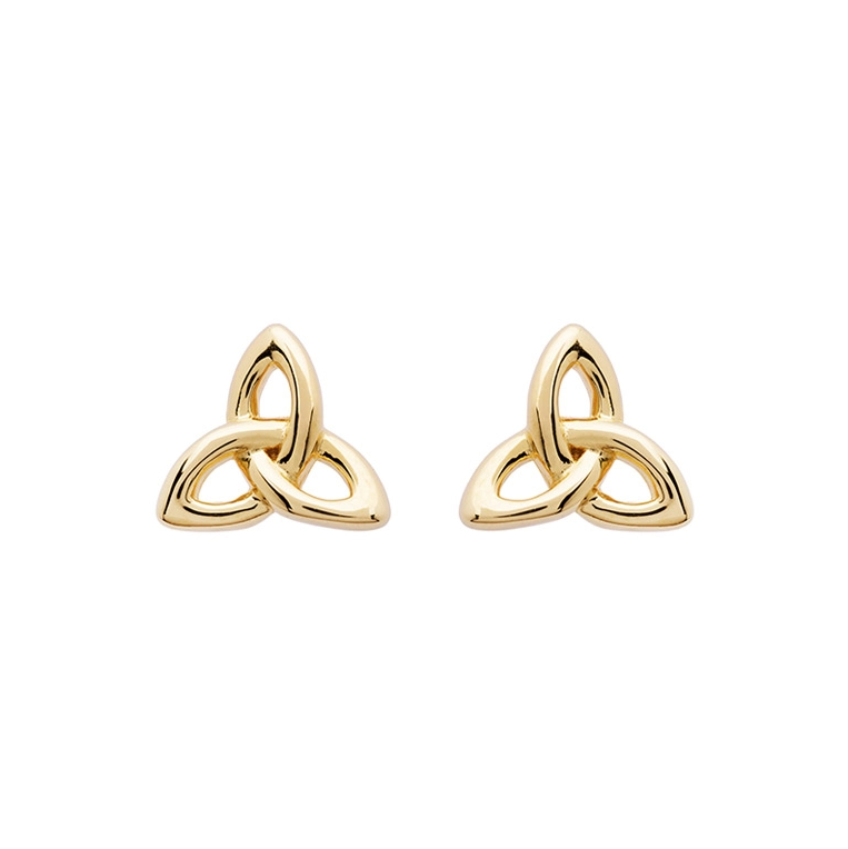 14KT Gold Vermeil Trinity Stud Earrings