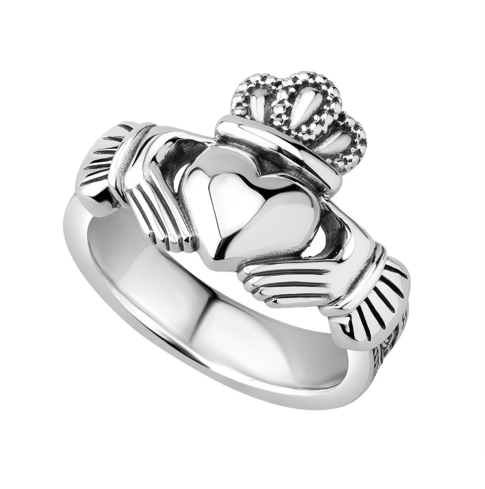 Men's Heavy Celtic Claddagh Ring