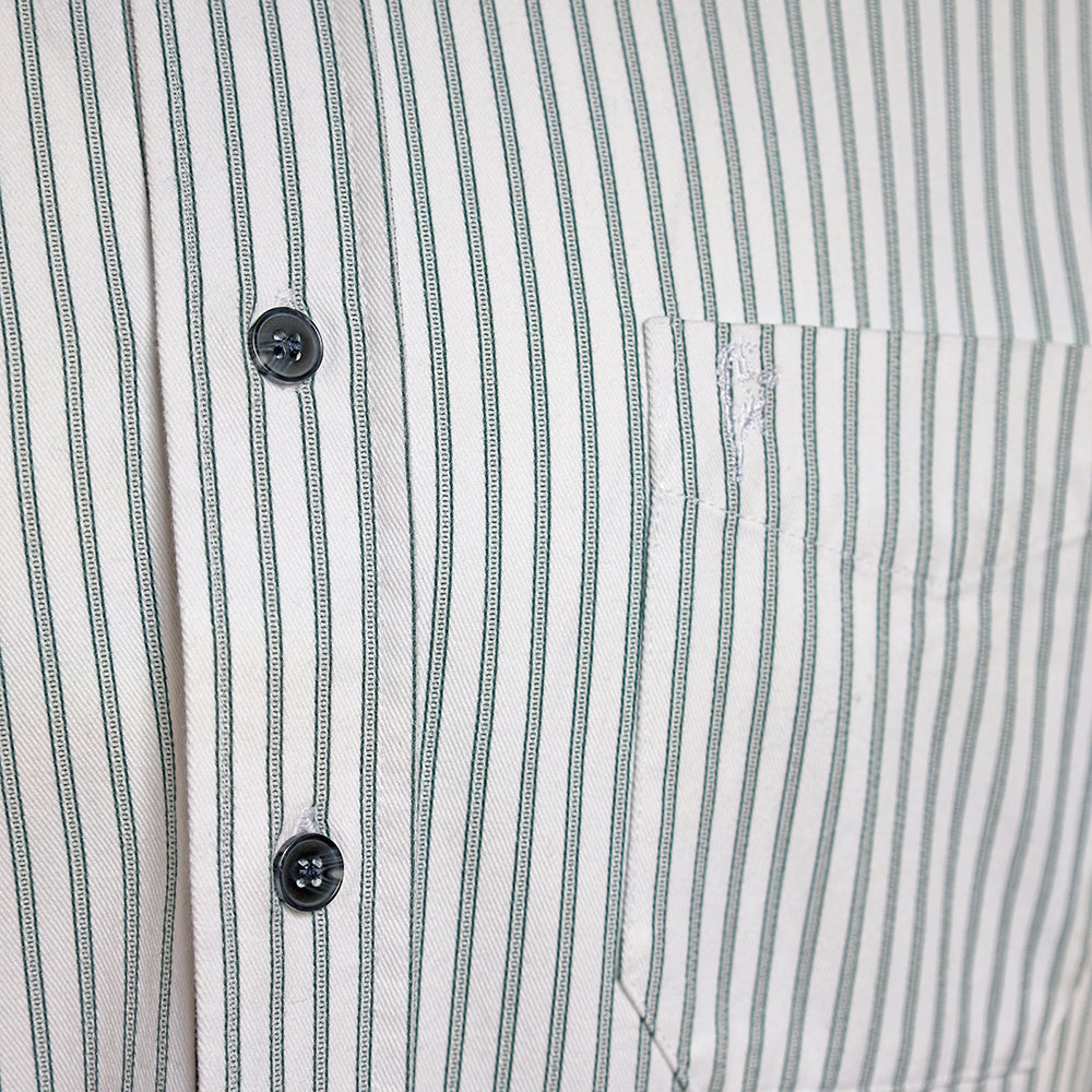 Celtic Ranchwear Green/White Stripe Grandfather Shirt