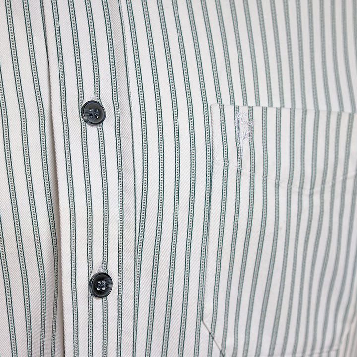 Celtic Ranchwear Green/White Stripe Grandfather Shirt