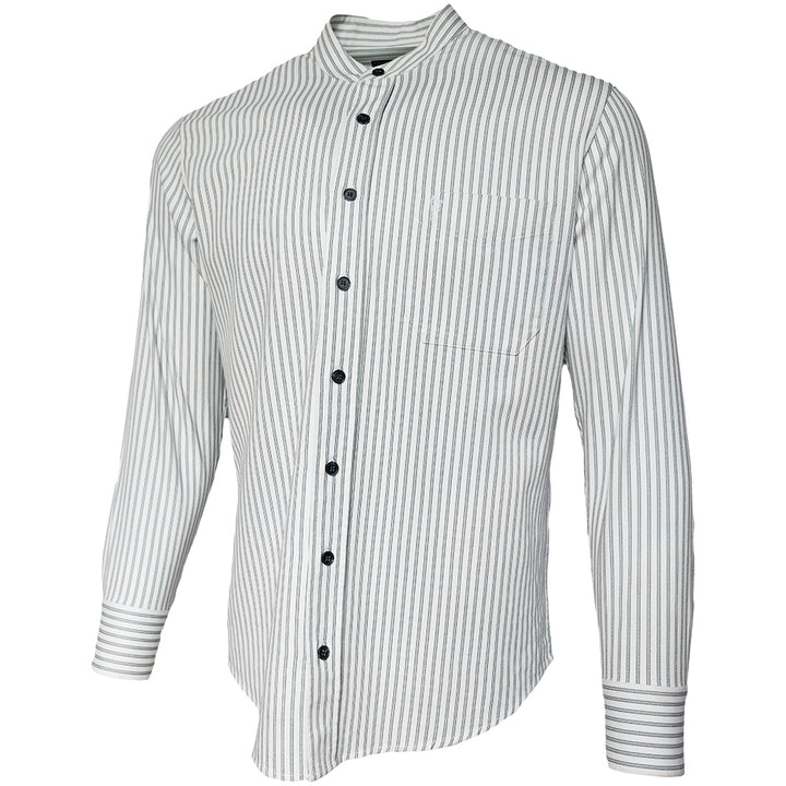 Celtic Ranchwear Green/White Stripe Grandfather Shirt