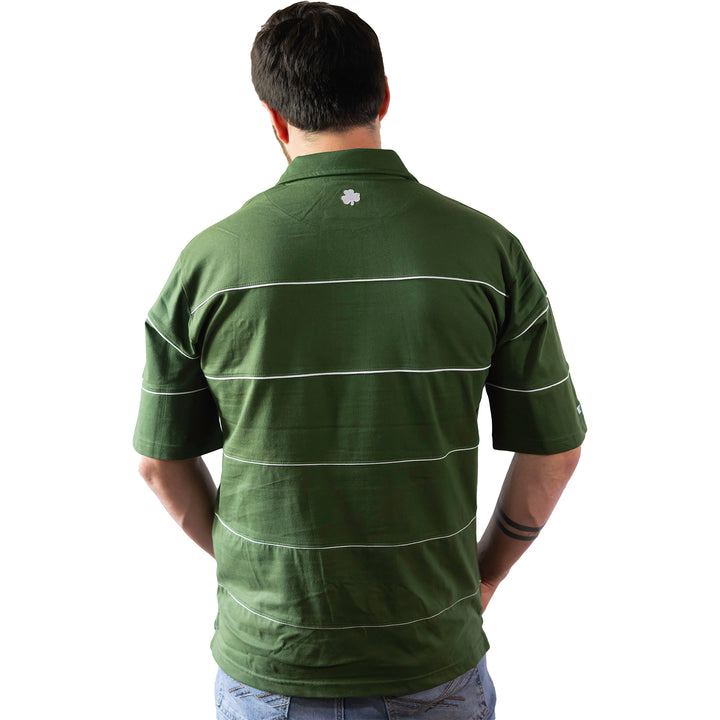 The Irish Collection Green Piping Polo Shirt