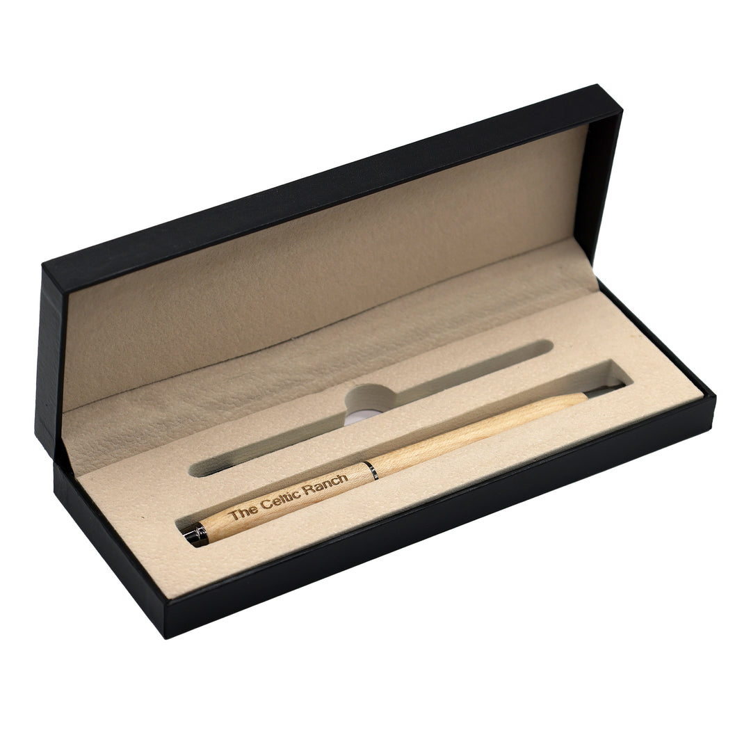 Etched Wooden Box & Pen Gift Set