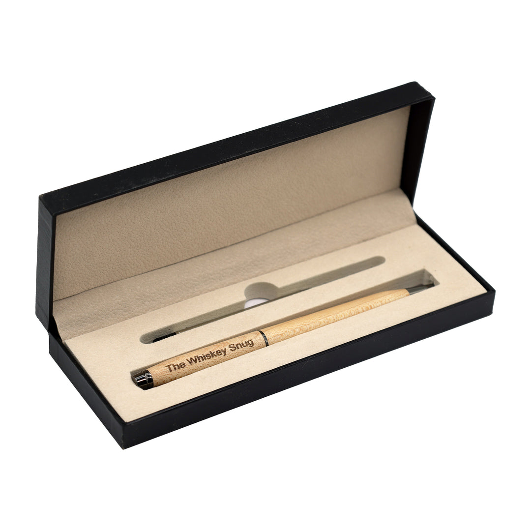 Etched Wooden Box & Pen Gift Set