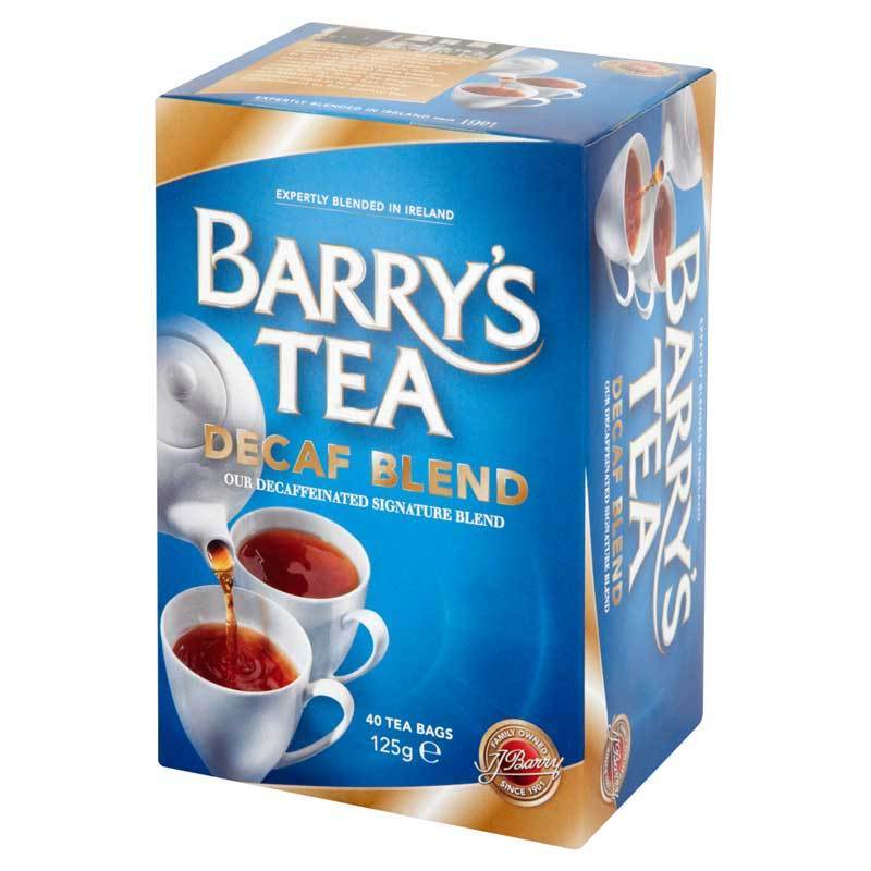 barry's irish tea decaf blend with 40 bags