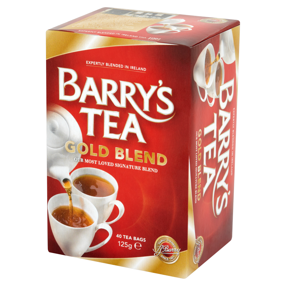 barry's irish gold blend tea with 40 bags