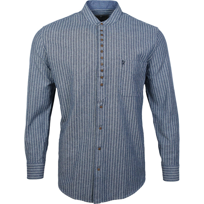 Celtic Ranchwear Blue Contrast Fabric Grandfather Shirt