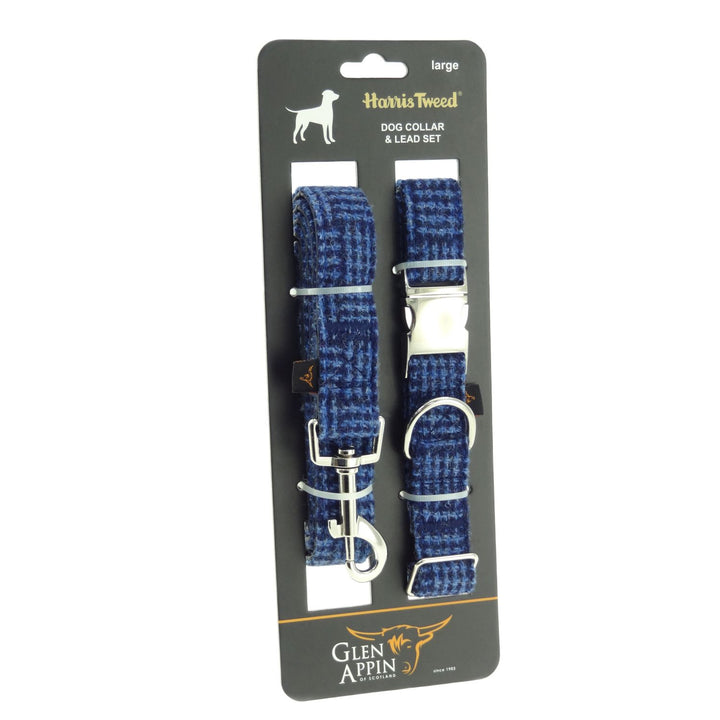 Dog Collar and Lead Set with Harris Tweed®