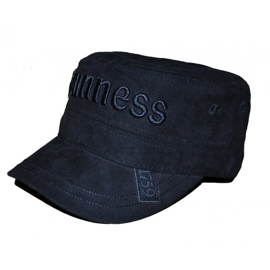 Black suede fashion hat