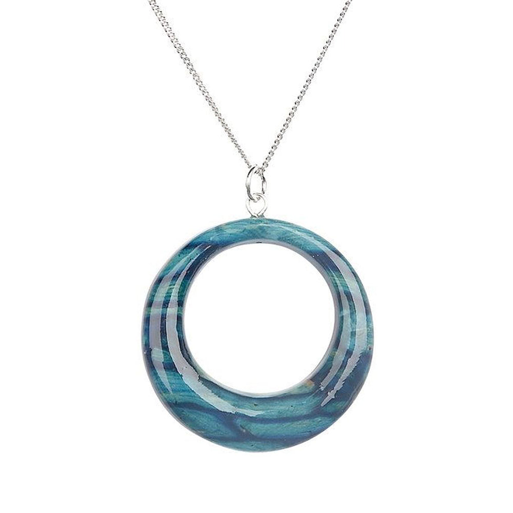 heathergems offset circle pendant