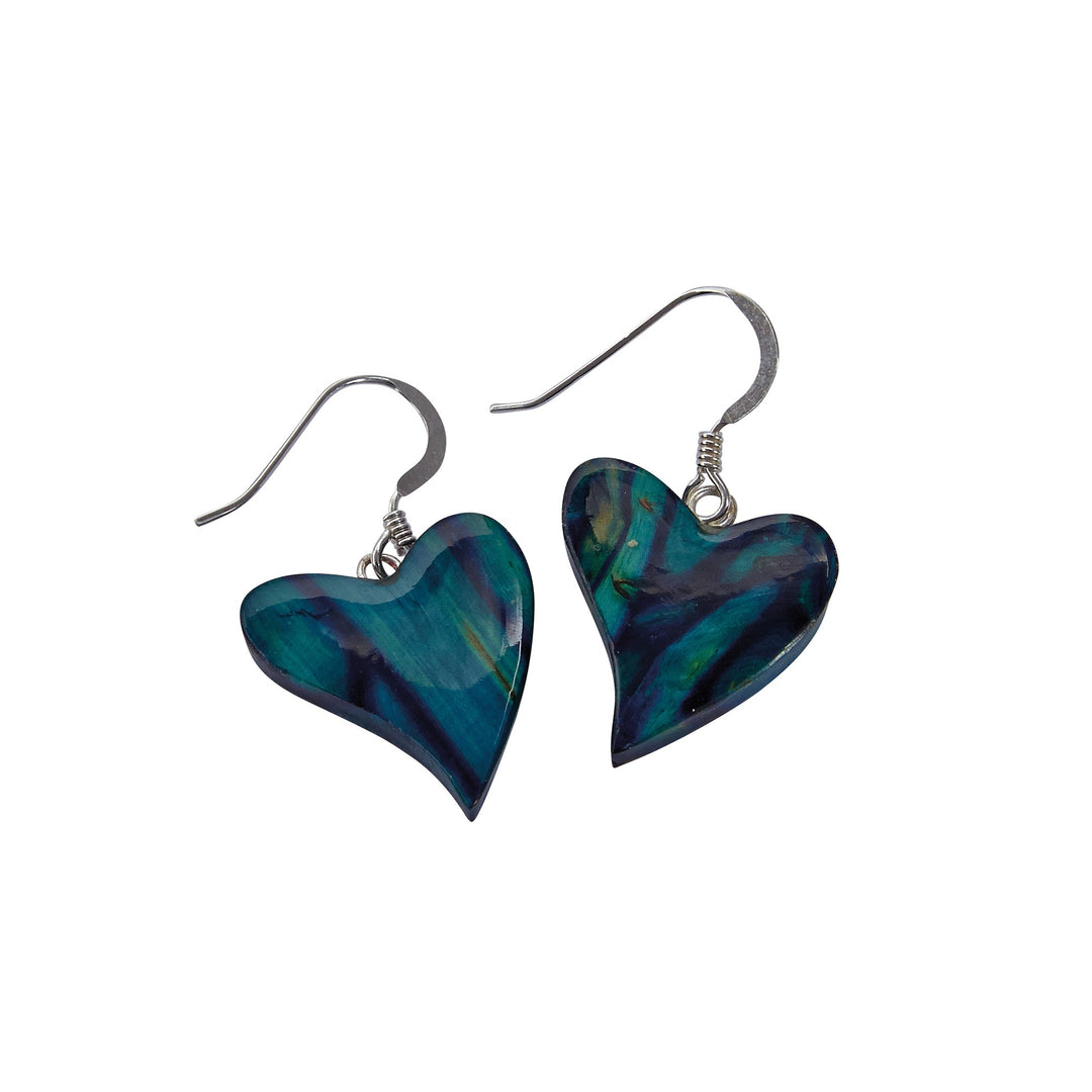 heathergems quirky heart heather earrings
