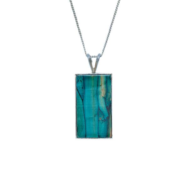 Heathergems Silver Rectangle Pendant (SP430)