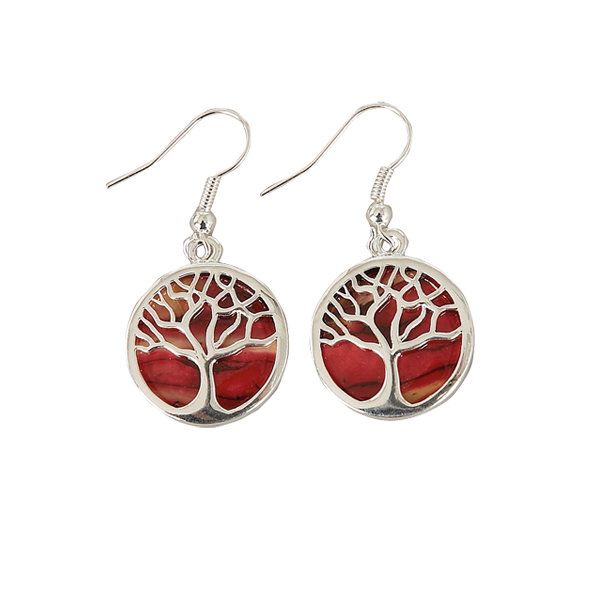 tree of life plated earrings by heathergems