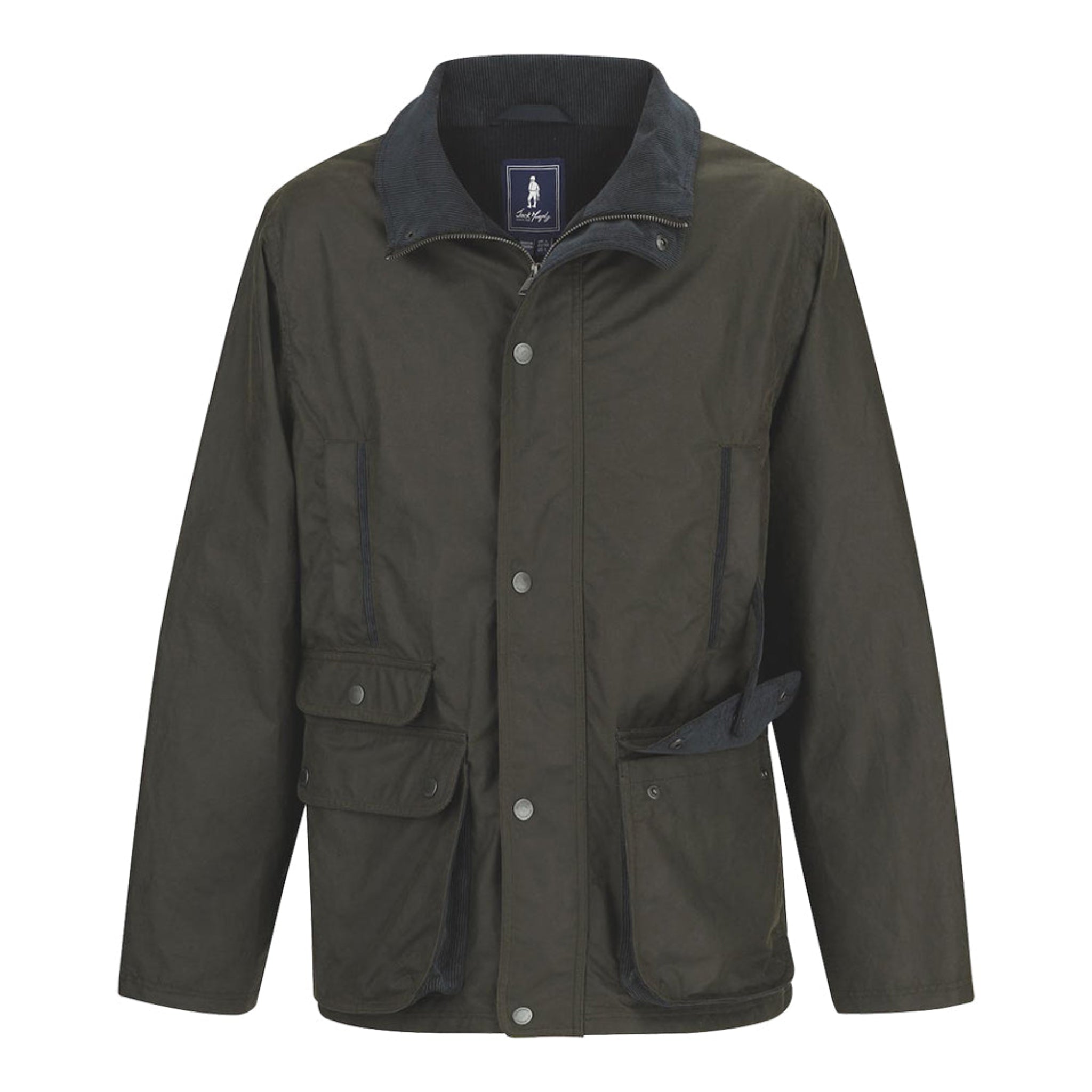 Olive Green Men's Traditional Wax Jacket The Celtic Ranch