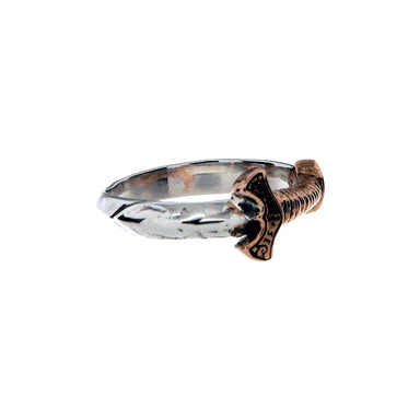 sterling silver bronze sword ring by keith jack