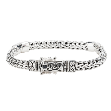 sterling silver dragon weave hinged bracelet by keith jack