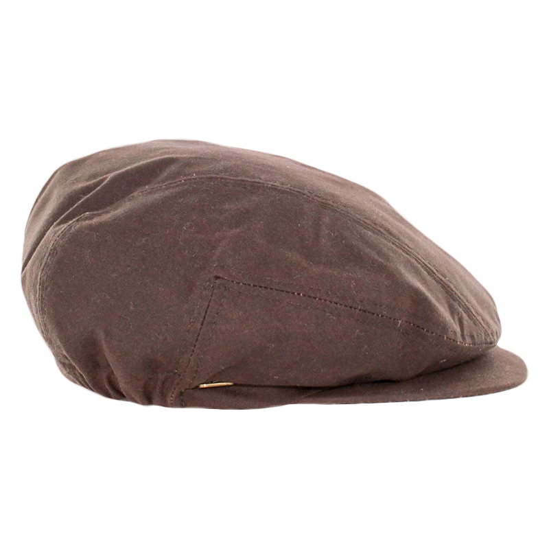 waxed cotton kerry flat cap