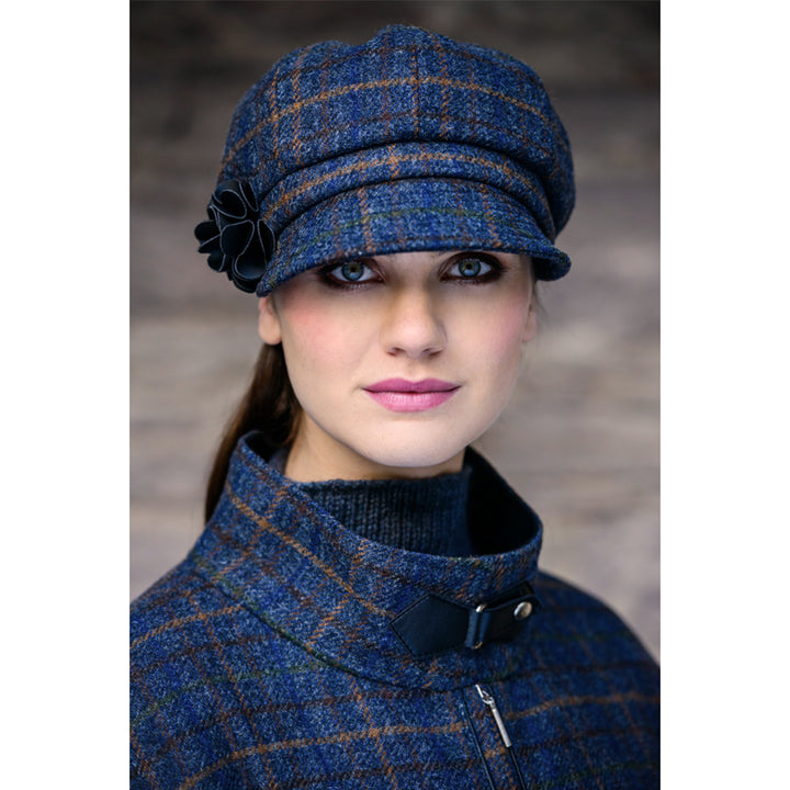 model of color 781 ladies newsboy cap by mucros weavers