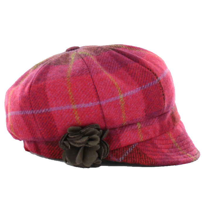 color 223 ladies newsboy cap by mucros weavers