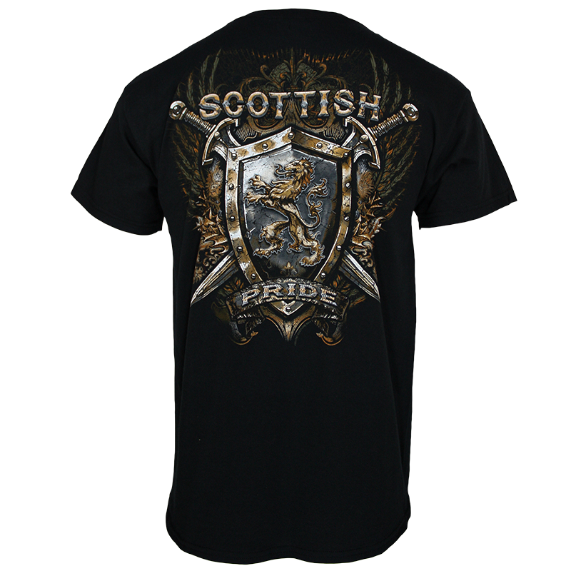 back of scottish pride t-shirt