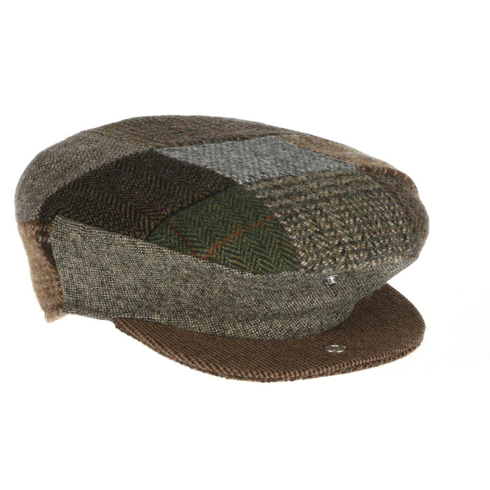 open traditional flat patch cap by hanna hats 