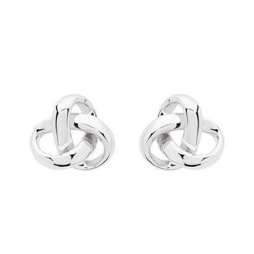 Sterling Silver Trinity Knot Earrings
