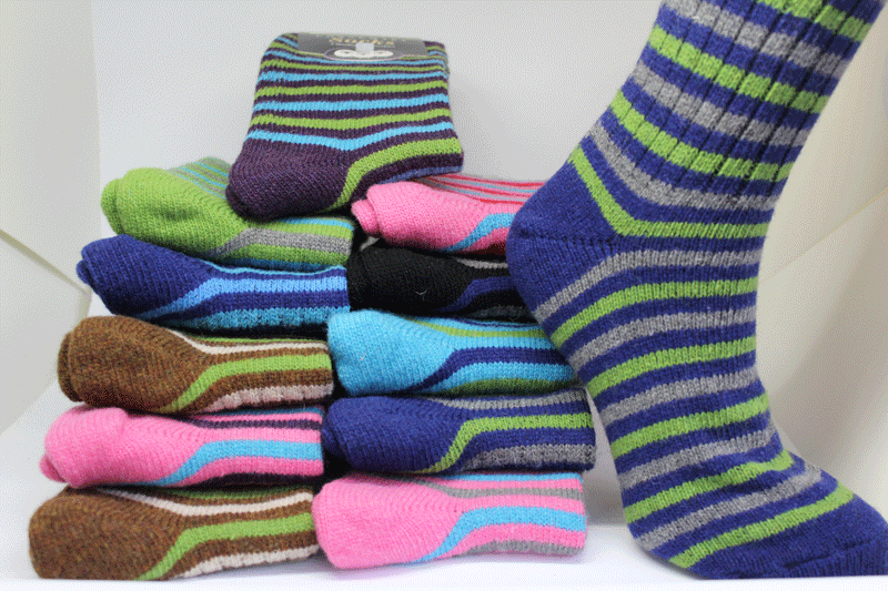 Merino Wool Striped Socks