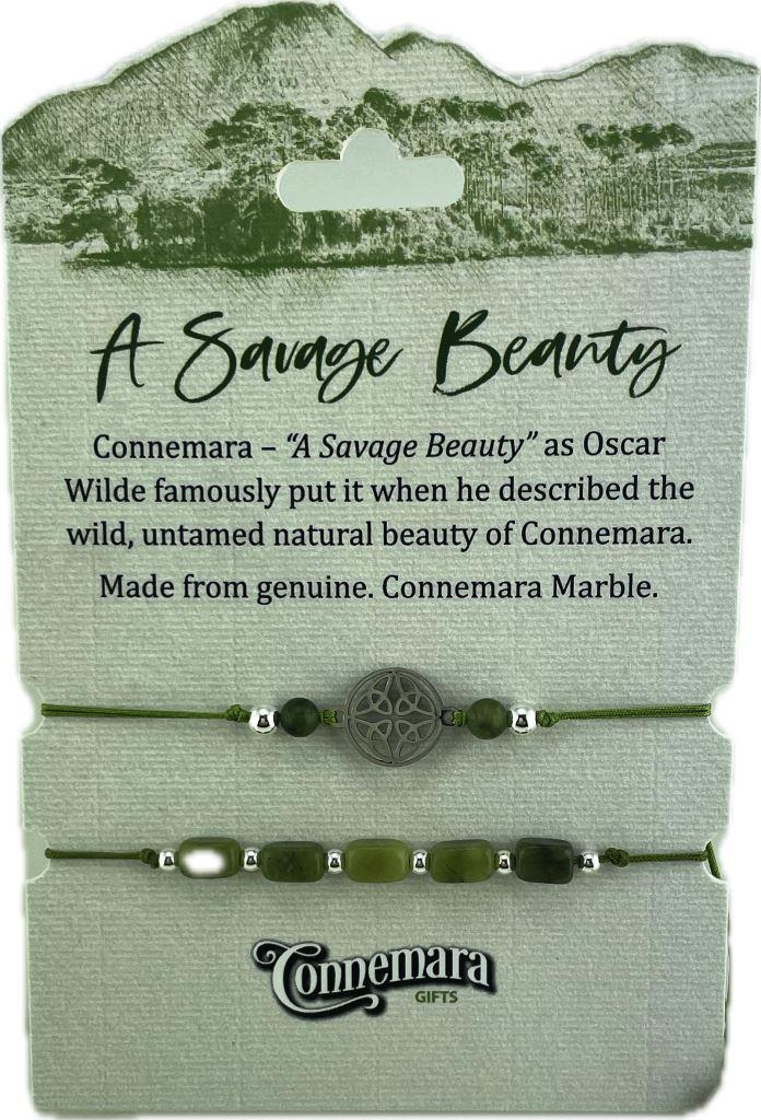 Twin Corded Celtic Knot &amp; Marble Bracelet