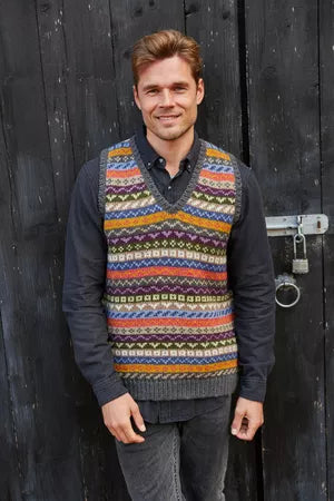 Mens Classic Fairisle Tank Top