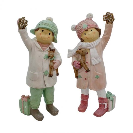 Irish Kids Christmas Figurines Set